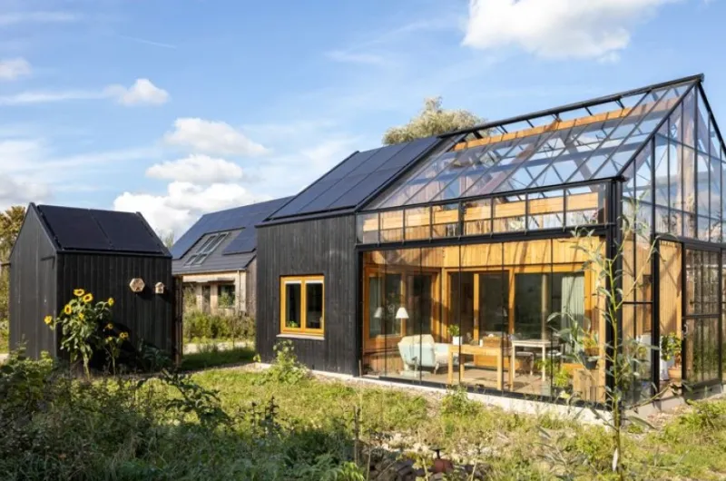 Een kas van een huis