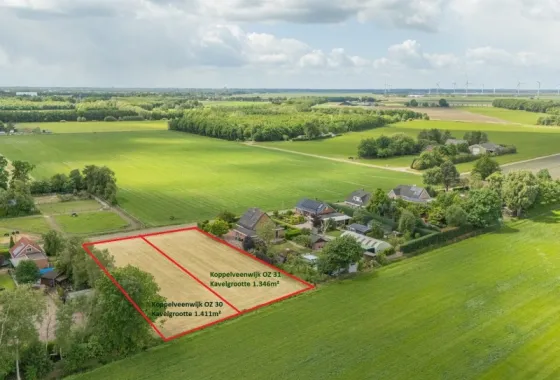 Bouwgrond Koppelwijk OZ( 30  verkocht)en 31