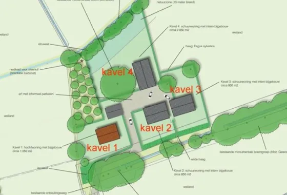 Bouwgrond Woudhuizerweg nabij 84 (kavel 1-2-3-4)